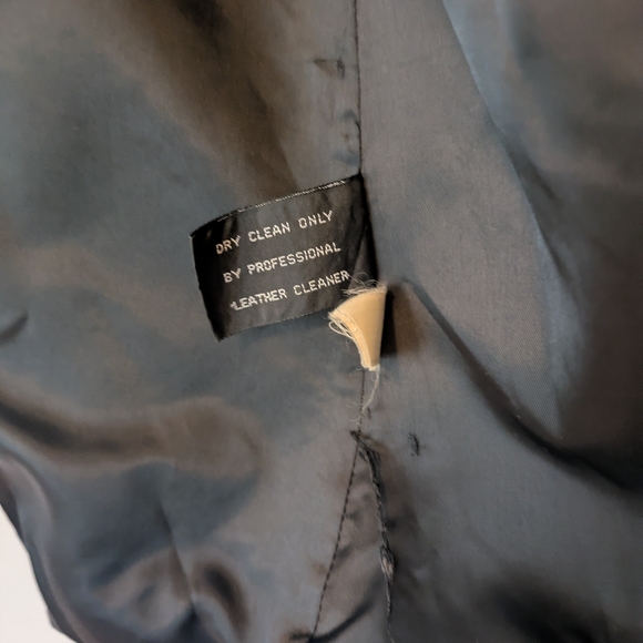 Jones New York Black Genuine Leather Jacket for Women - Picture 6 of 15